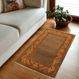 Abigale One-of-a-Kind 4'1" x 5'9" 1960s Area Rug in Brown/Rust