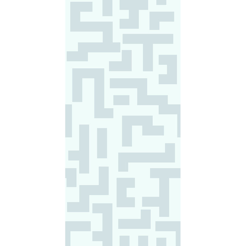 Rouleau de papier peint L 33 pi x l 20,5 po Yuki Osada The Labyrinth, Bleu clair