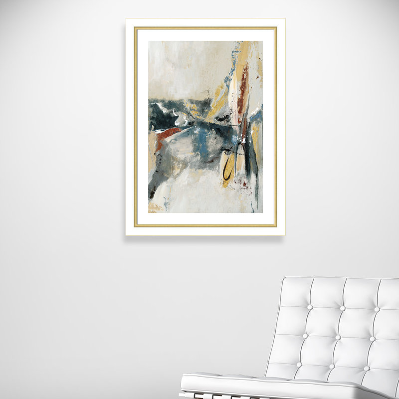 Weighton 'Hold Fast II' Framed Print, 37.75" H x 27.75" W x 1.125" D, White and Gold