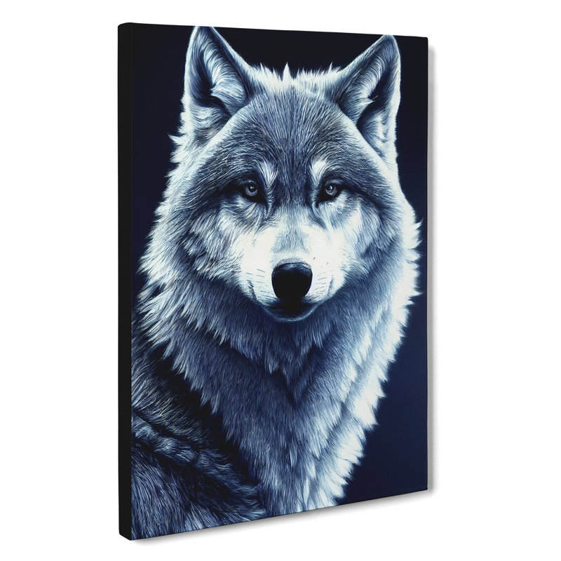 Beauty of the Wolf - Wall Art, Wrapped Canvas, 76cm H x 50cm W x 3cm D, No Matte