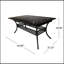 PHOENIX Expandable Aluminum Dining Table For Outdoor Use, Stylish And Functional With Lattice-And-Botanical Design