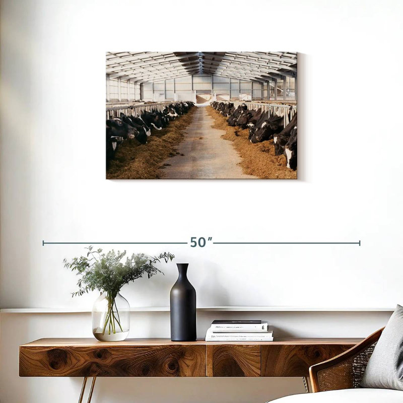 Barn Cows, 20" H x 30" W