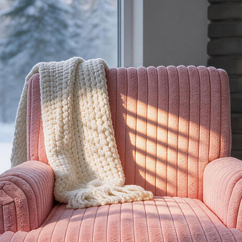 Fauteuil d'appoint rembourré en velours côtelé moderne avec pieds en bois massif, Rose