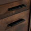 Bureau d'ordinateur, finition brune