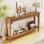 59 Inch Modern Console Table, Rectangular Sofa Table With Open Shelf For Living Room, Hallway, Or Entryway
