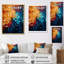 Rainbow Infinite Intricacies - Art mural arc-en-ciel pour le salon-1607591456-1607591459