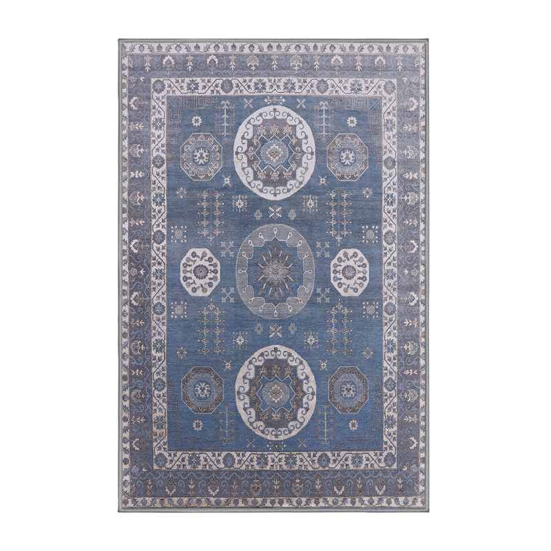 Tapis oriental bleu, Rectangle 4 pi x 6 pi