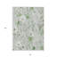 Tapis extérieur lavable floral vert menthe et ivoire 8 pi x 10 pi