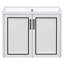 Base de meuble-lavabo mural simple 24 po blanc seulement