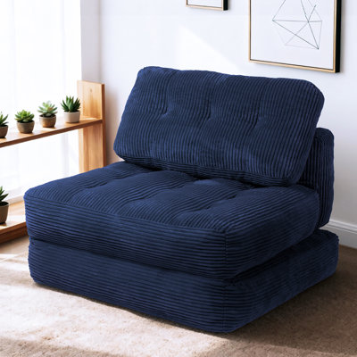 Boneless Folding Sofa Bed,Convertible Sleeper Chair for Adults,Folding Floor Couch with Pillow & Foam Filling for Living Room & Bedro