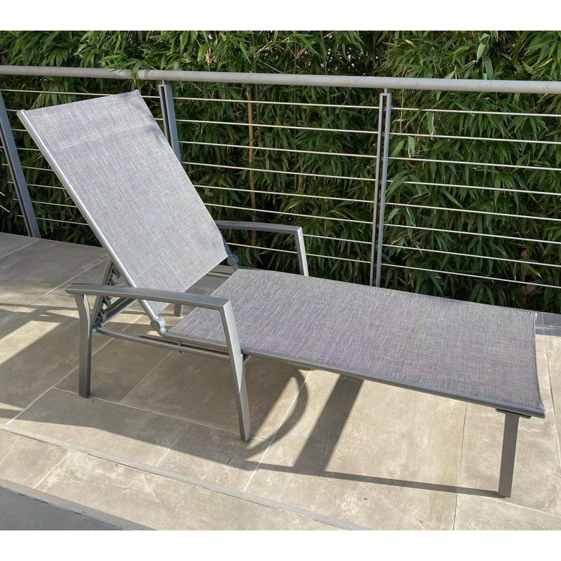 Emmani 198cm Long Reclining Single Chaise with Cushions