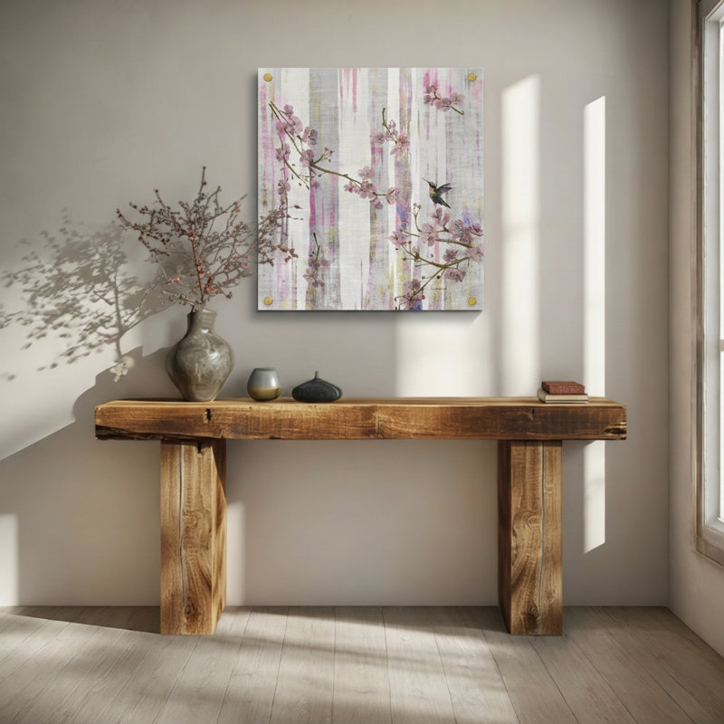 Art mural unique Nicolette Mayer Blossom Fantasia, Rose fressia