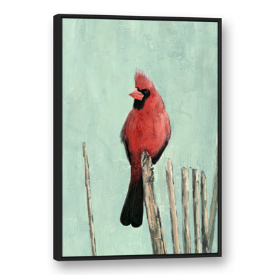 « cool cardinal turquoise », reproduction de peinture à l’acrylique sur toile tendue