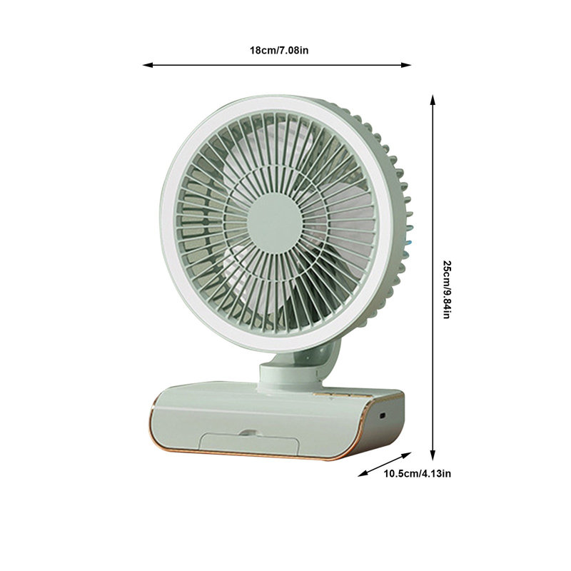Ventilateur de bureau avec ventilateur Wind Wind et ventilateur de bureau silencieux qui peut être tourné de haut en bas pour ajuster le ventilateur
