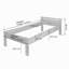 Nero Senior Bed Solid Wood-1668133071