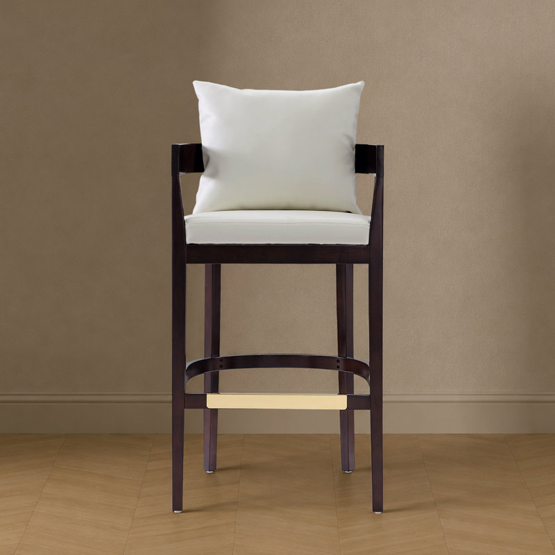 Tabouret de bar Ritz Mid-Century, Ivoire ivoire, Tabouret de bar (siège d'une hauteur de 30,5 po)