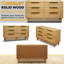 Commode en bois massif à 6 tiroirs ACACIA Elara-114397442