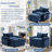 Chenille Oversized Accent Chair with Ottoman - Wide Plush Upholstered Single Sofa | Comfy Large Armchair for Living Room, Modern Cozy Furniture with Footrest, Heavy-Duty Lounge Chair-37788302