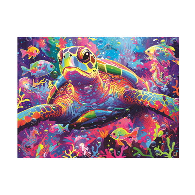 Michael David Ward Turtle Magic 2 Canvas Art