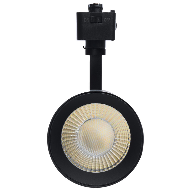 Tête de rail à DEL de 30 watts avec faisceau de 36 degrés et J-Style 5-CCT au choix , Noir mat