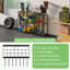 Organisateur de jardin, porte-outils de jardin robuste pour l'organisation et le rangement du garage, porte-outils de jardin à 3 niveaux