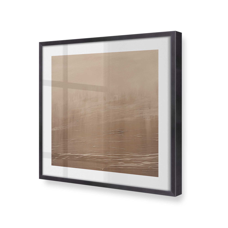 Silky Sandrifts v2, Cadre photo en zinc patiné, H 20 po x l 20 po x P 1,25 po