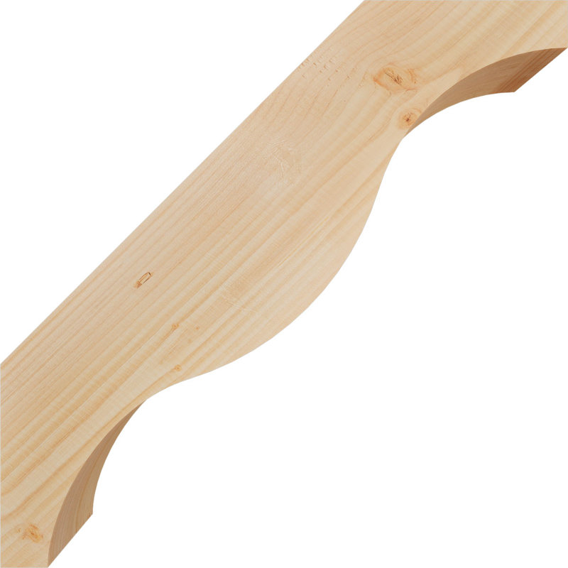 Attelle de genou Funston, Sapin de Douglas, Lisse, H 24 po x l 5,5 po x P 24 po