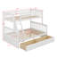 Lit superposé simple au-dessus de double avec deux tiroirs de rangement, lit superposé convertible, peut être converti en deux lits de repos-1446784501