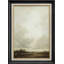«Minimal Neutral Horizon Landscape with Soft Clouds», reproduction d'art sur toile encadrée-24895651-24895648