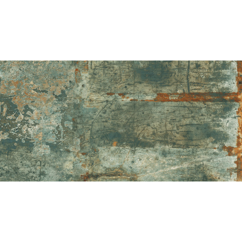 Urban Craft Metal Look 24x48 Porcelain Tile, Chrome