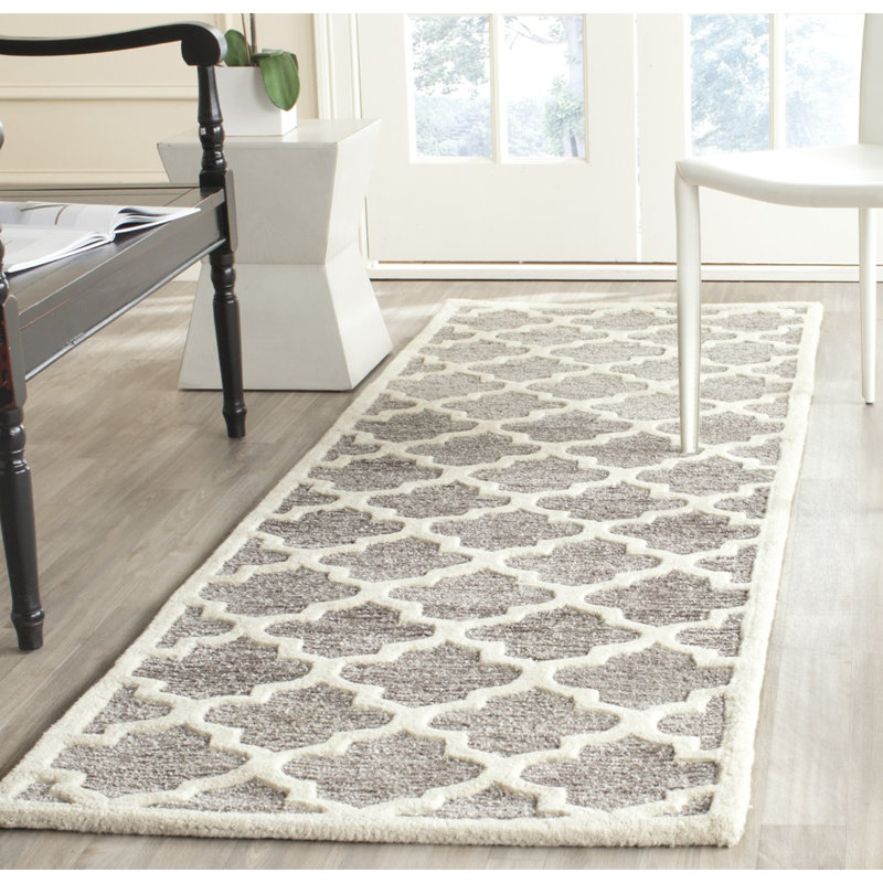 Tapis géométrique touffeté à la main Precious, Coureur 2'6" x 6'