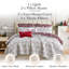 Holiday Harmony Oversized Reversible easy care lightweight Christmas Quilt Bedding Set-102595327