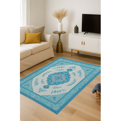 Tapis beige tissé traditionnel Mosso