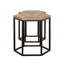 Natural And Black 2-Piece Nesting Table