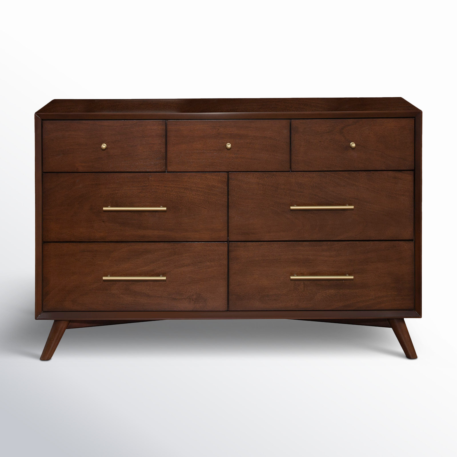 Williams 56" Mahogany Dresser, Walnut