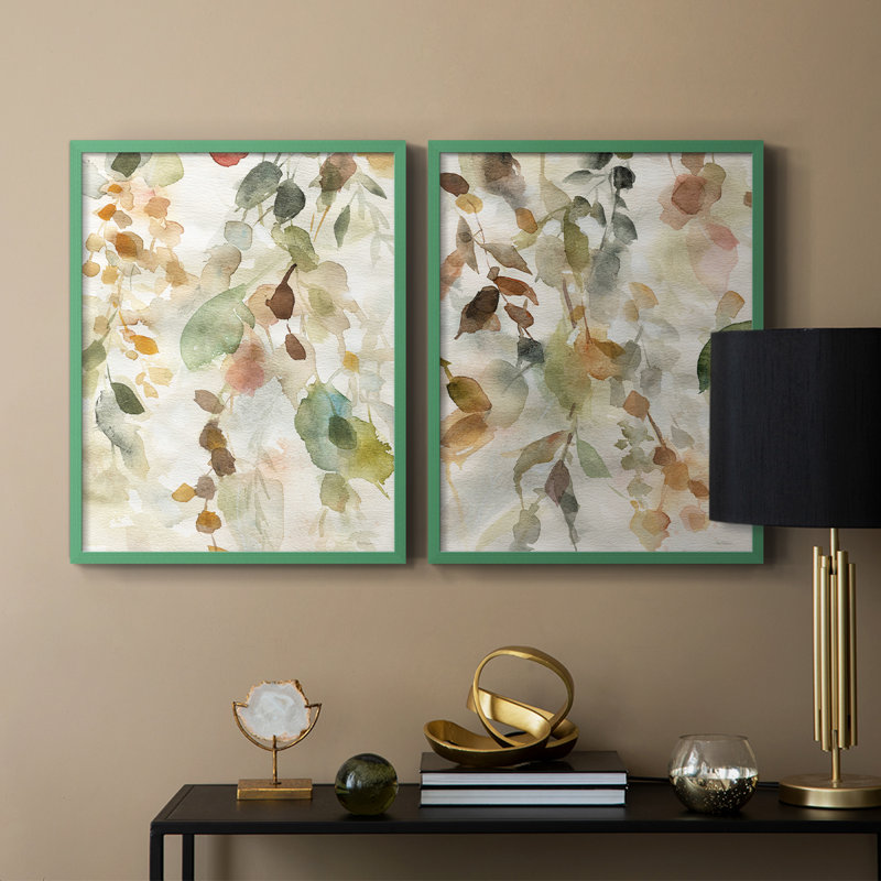 Impression encadrée Cascading Nature I-Premium - prêt à être accroché - aucun clou requis - aucun clou requis, Gris