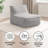 Studio Armless Indoor Bean Bag Lounger-118602359