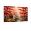 Pont couvert de plantes et de fleurs parmi les arbres orange et rouges d'automne-959495492-959495493-959495514