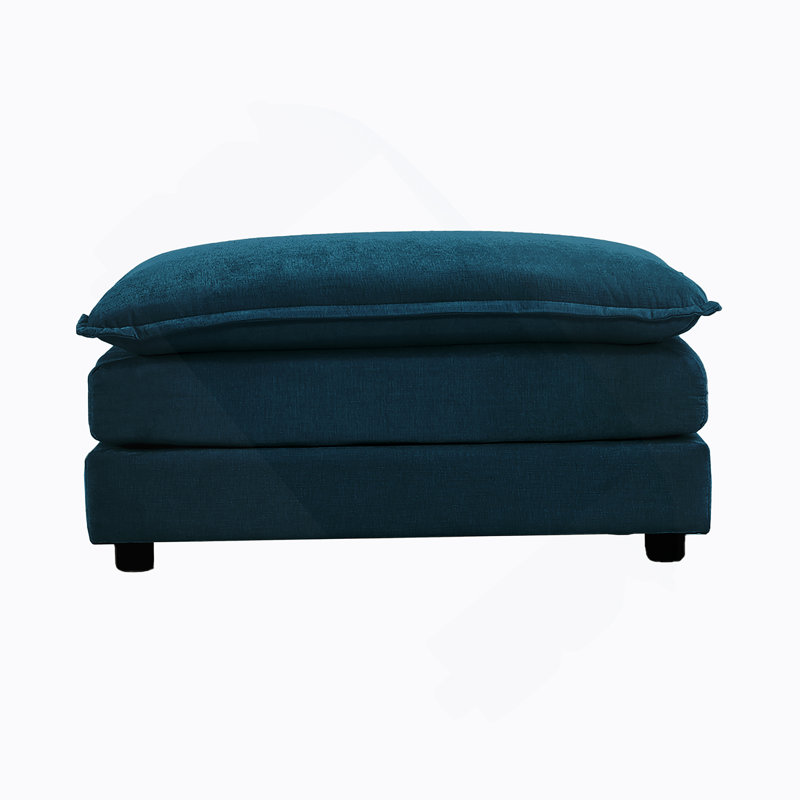 Repose-pieds en tissu chenille à combiner avec un canapé 2 places, un canapé 3 places et un canapé 4 places