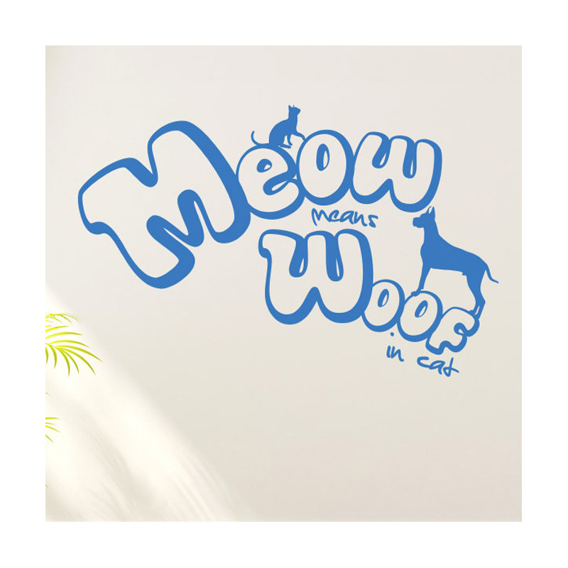 Non-Wall Damaging Wall Decal, Large, Blue