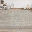 Cotton Oriental Area Rug in Camel/Rust
