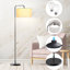 Lampe sur pied arquée 65,5 po avec 2 ampoules DEL Landrau incluses-331271987-511723438
