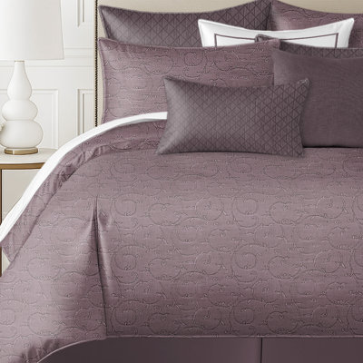 Bellagio Plum Coverlet Set California King