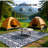Geometric Style Reversible Outdoor Rug