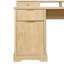 Bureau en L 59 po cannelé avec station de charge et armoire de rangement 59 po Modern