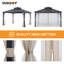 Pavillon de jardin d'extérieur en métal 11 pi x 13 pi Sunjoy