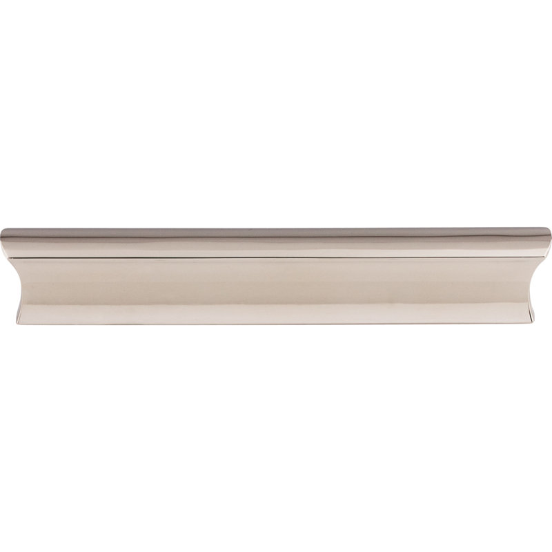 Glacier 3" Center to Center Finger pull, 5" Center to Center, Polished Nickel