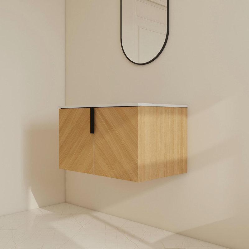 30" Wall-Mounted Single Bathroom Vanity  Base,Floating Vanity Only Base, 30"