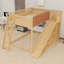 Lit mezzanine avec glissoire, échelle et tablettes de rangement-656400485-656400490