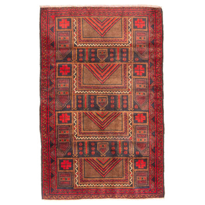 Teimani Navy Rug 3'1" x 4'11"